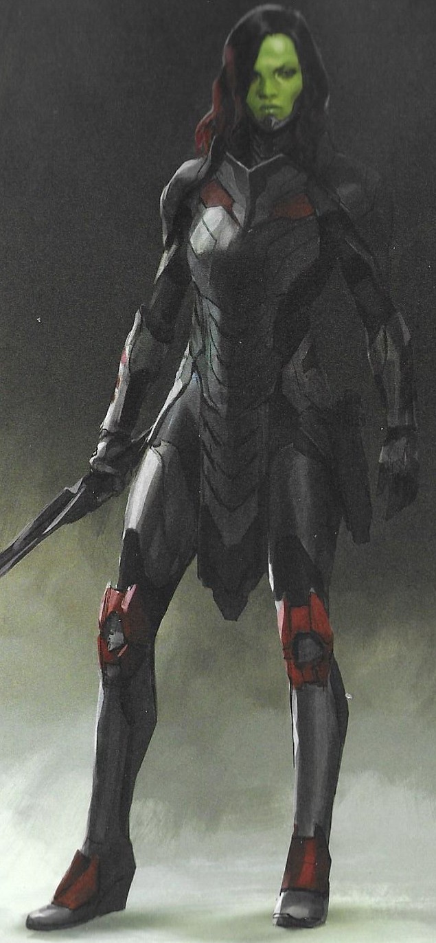 Gamora w nowej zbroi, Thanos na Vormirze i inne alternatywne sceny na grafikach