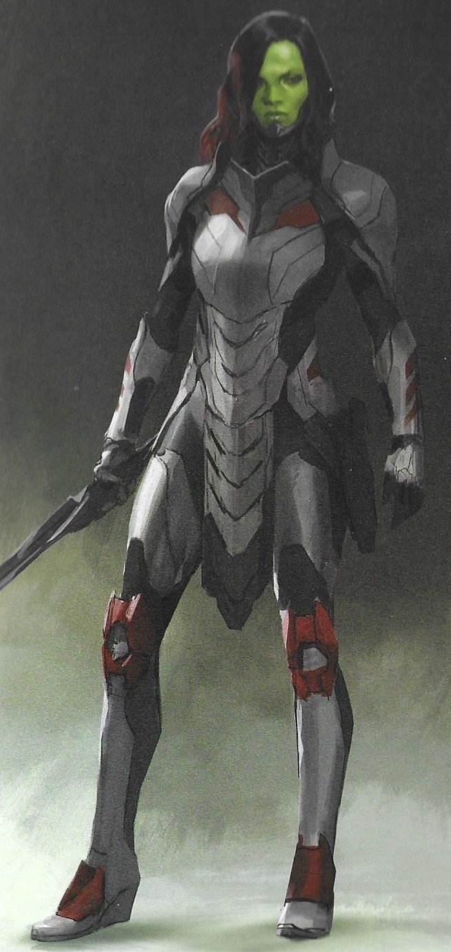 Gamora w nowej zbroi, Thanos na Vormirze i inne alternatywne sceny na grafikach