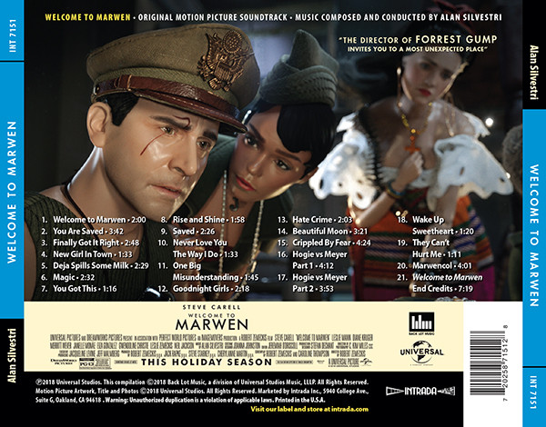 Witajcie w Marwen - soundtrack CD (tył)