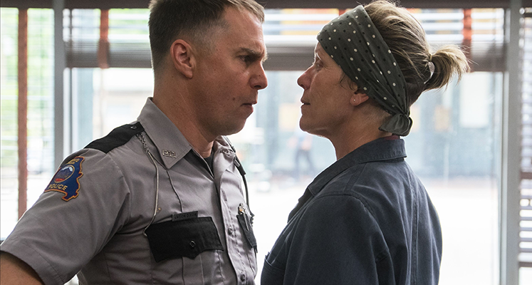 Sam Rockwell i Frances McDormand w filmie Trzy billboardy za Ebbing, Missouri