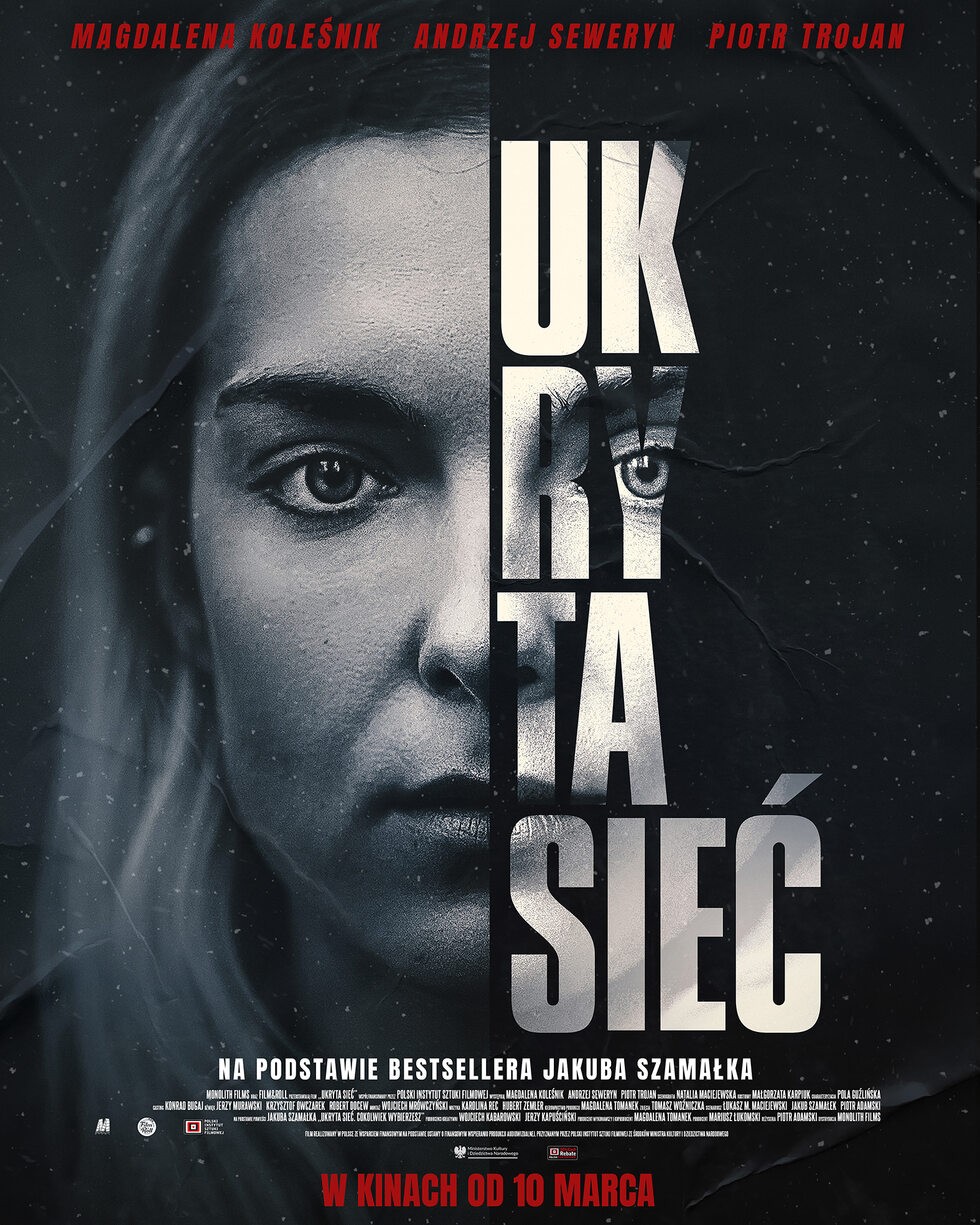 Magdalena Koleśnik na plakacie thrillera Ukryta sieć dla Monolith Fillms.jpg