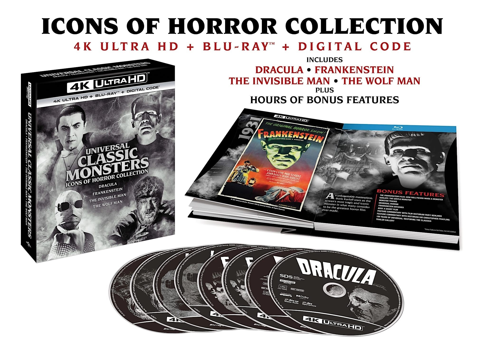 Wydanie 4K UHD Universal Classic Monsters Icons of Horror Collection