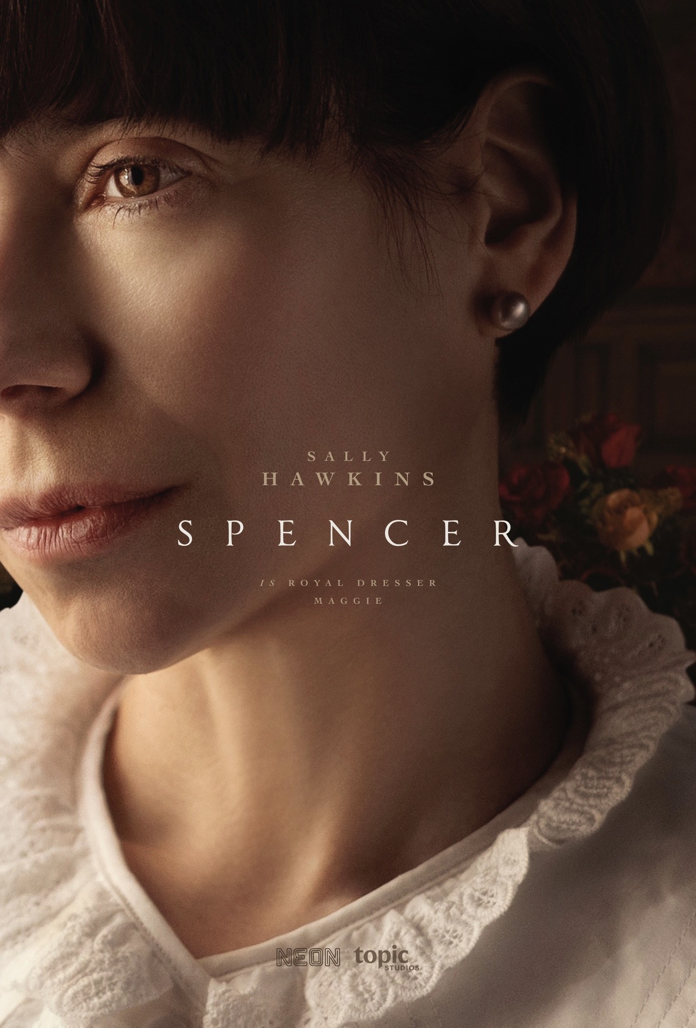 Sally Hawkins na plakacie filmu Spencer