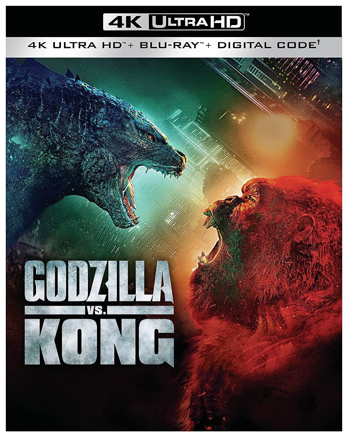 Godzilla kontra Kong okładka wydania 4K UHD