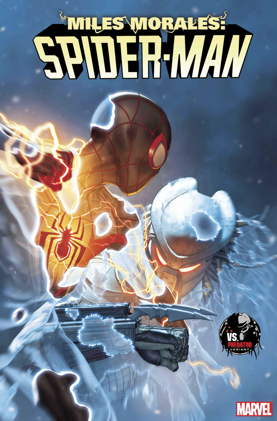 Okładka komiksu Miles Morales z Predatorem