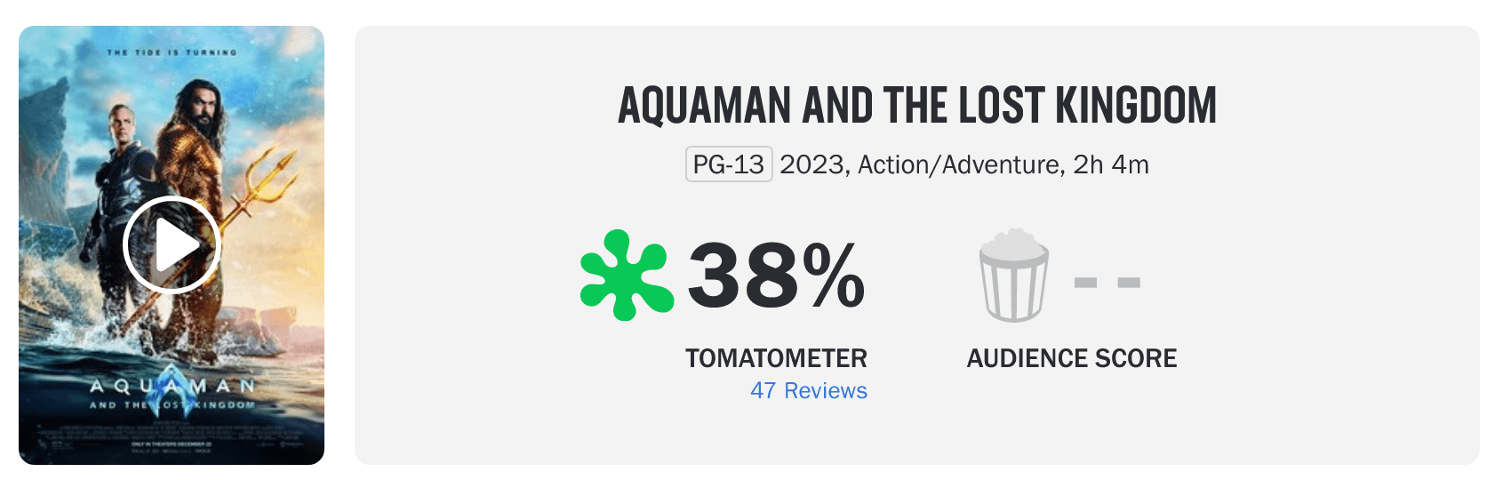 Aquaman i Zaginione królestwo opinie recenzja