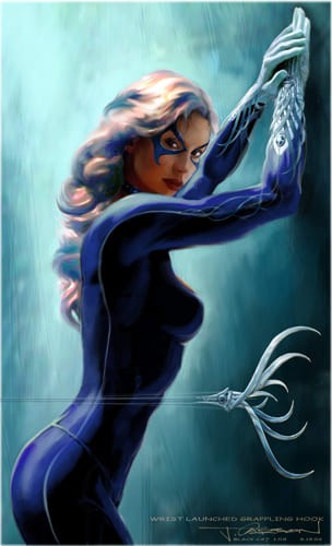 Black Cat i doktor Octopus na grafikach koncepcyjnych z filmu „Spider-Man 2”