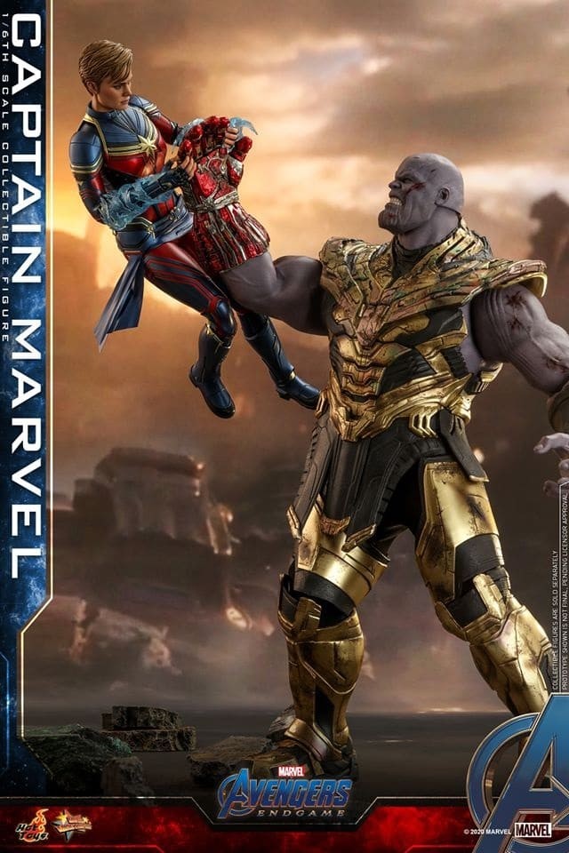 Kapitan Marvel walczy z Thanosem. Kolejne imponujące figurki z „Końca gry”
