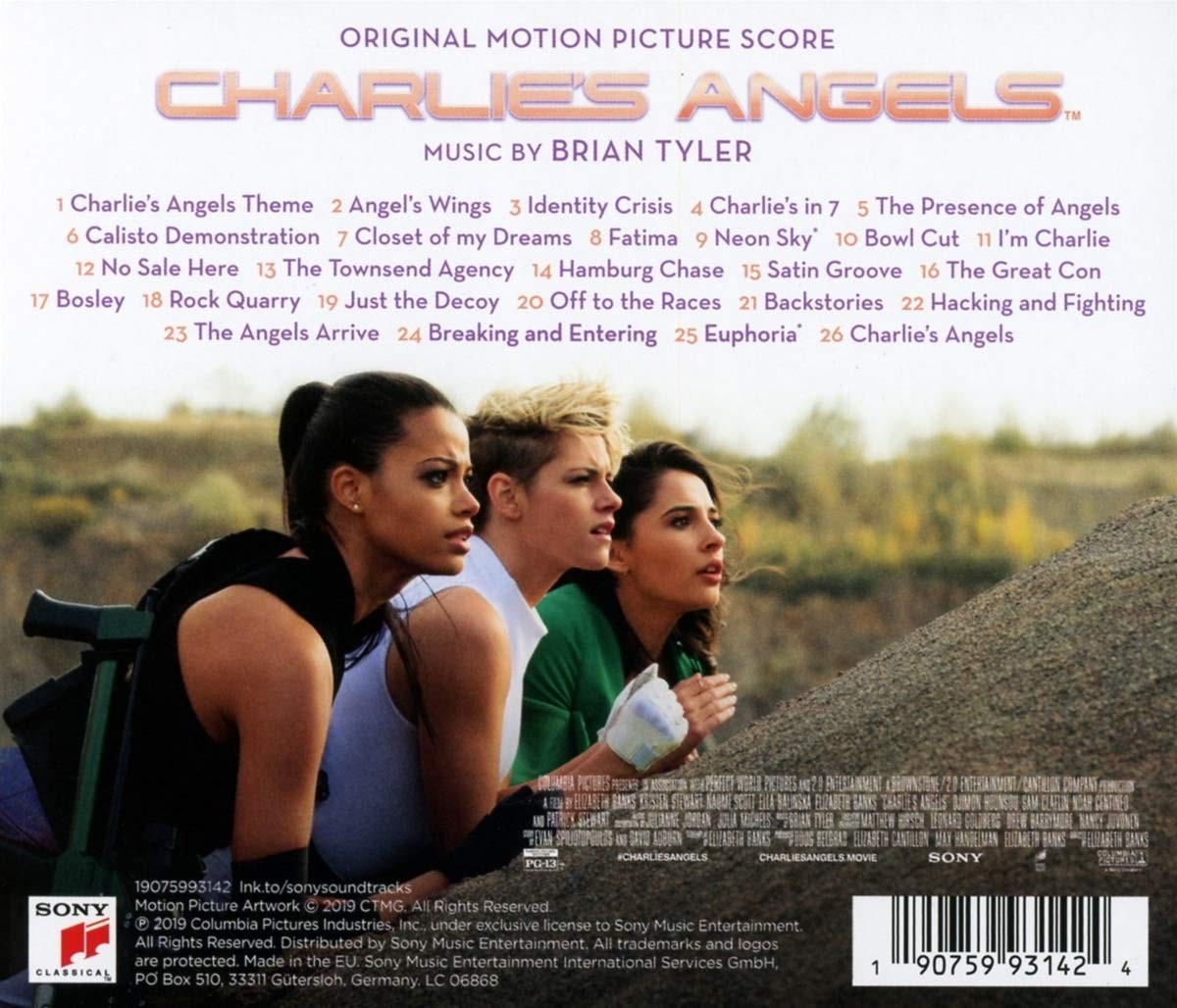 Aniołki Charliego - okładka soundtracku (tył)