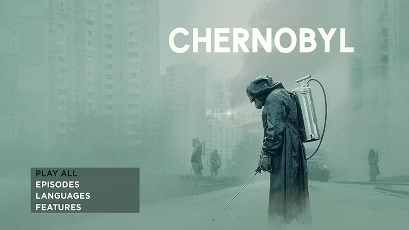 Czarnobyl menu płyty Blu-ray