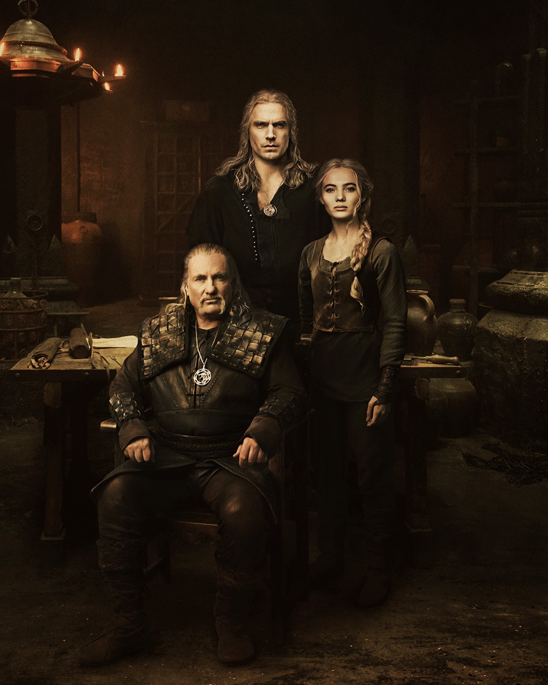 Wiedźmin sezon 2 Vesemir, Geralt i Ciri