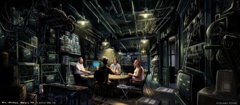 Black Cat i doktor Octopus na grafikach koncepcyjnych z filmu „Spider-Man 2”