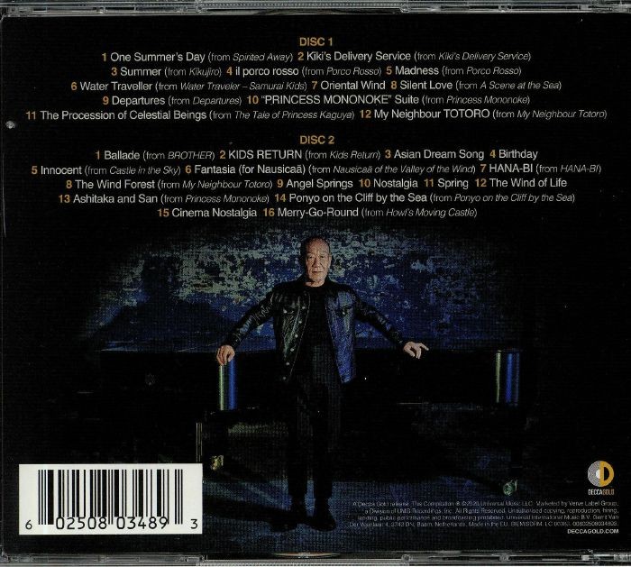 Dream Songs: The Essential Joe Hisaishi - okładka albumu [2CD] (tył)