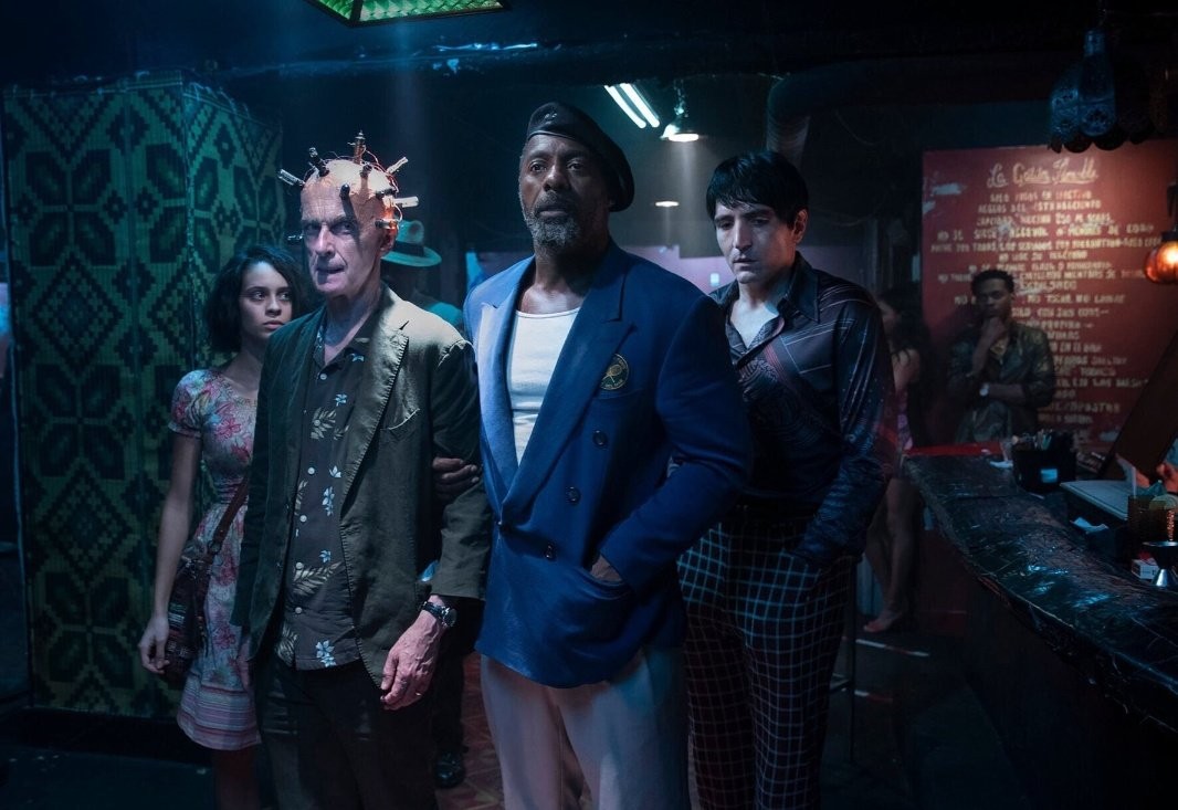  Daniela Melchior, Peter Capaldi, Idris Elba i David Dastmalchian w filmie Legion Samobójców