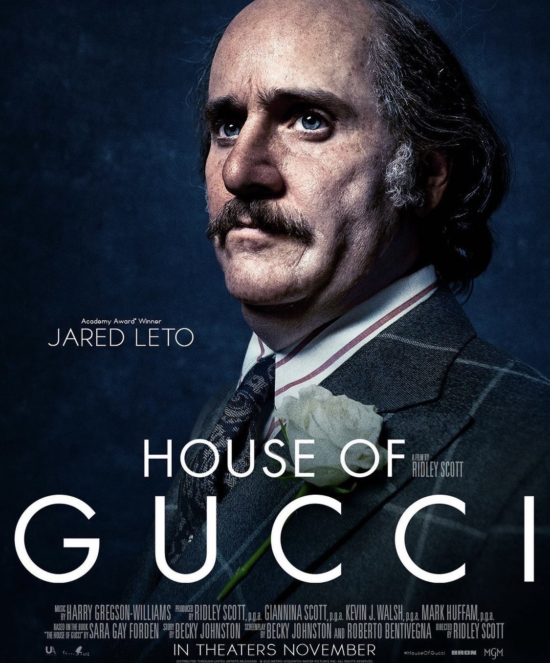 Jared Leto plakat filmu House of Gucci