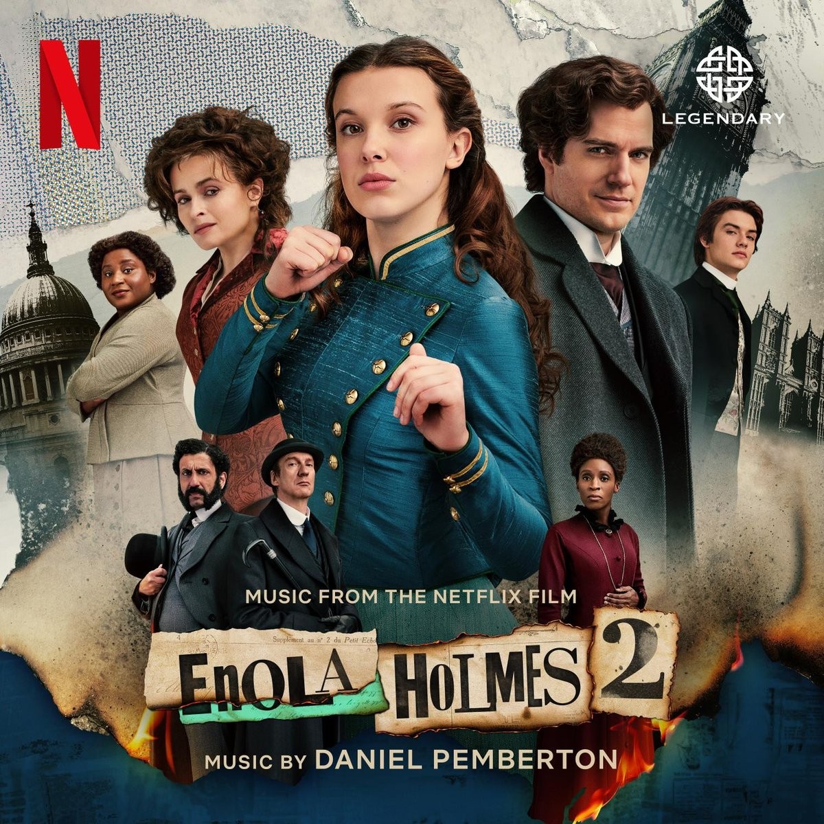 Enola Holmes 2 - okładka soundtracku CD (front)