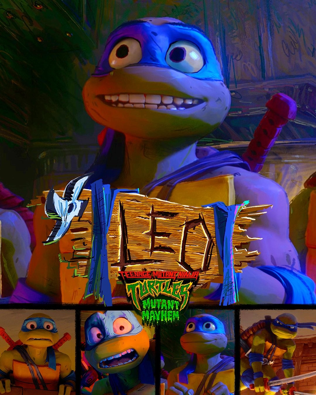 Plakat filmu Wojownicze Żółwie Ninja: zmutowany chaos za Paramount.jpg