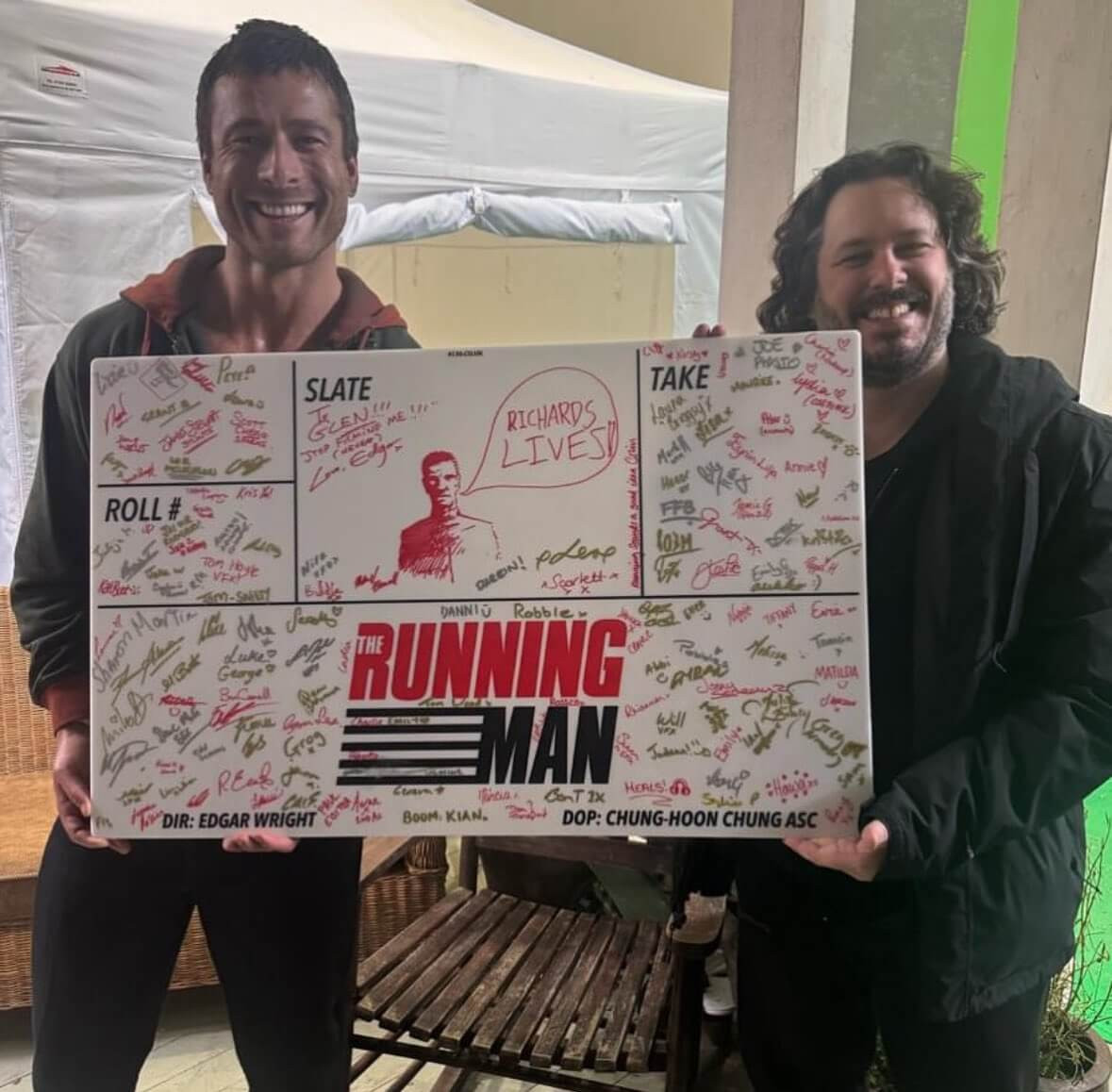 glen powell running men