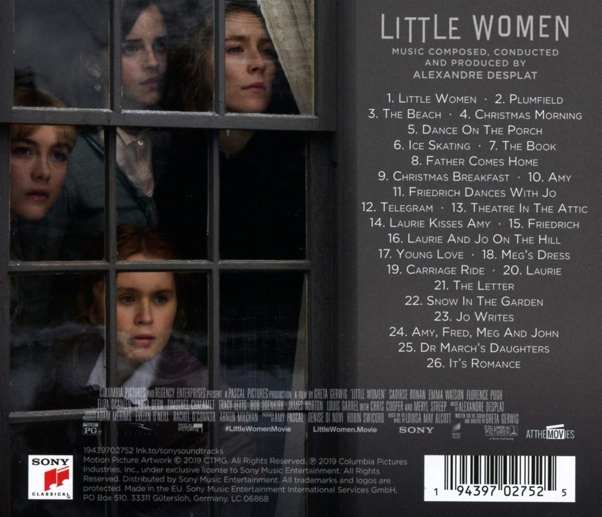 Małe kobietki - okładka soundtracku CD (tył)