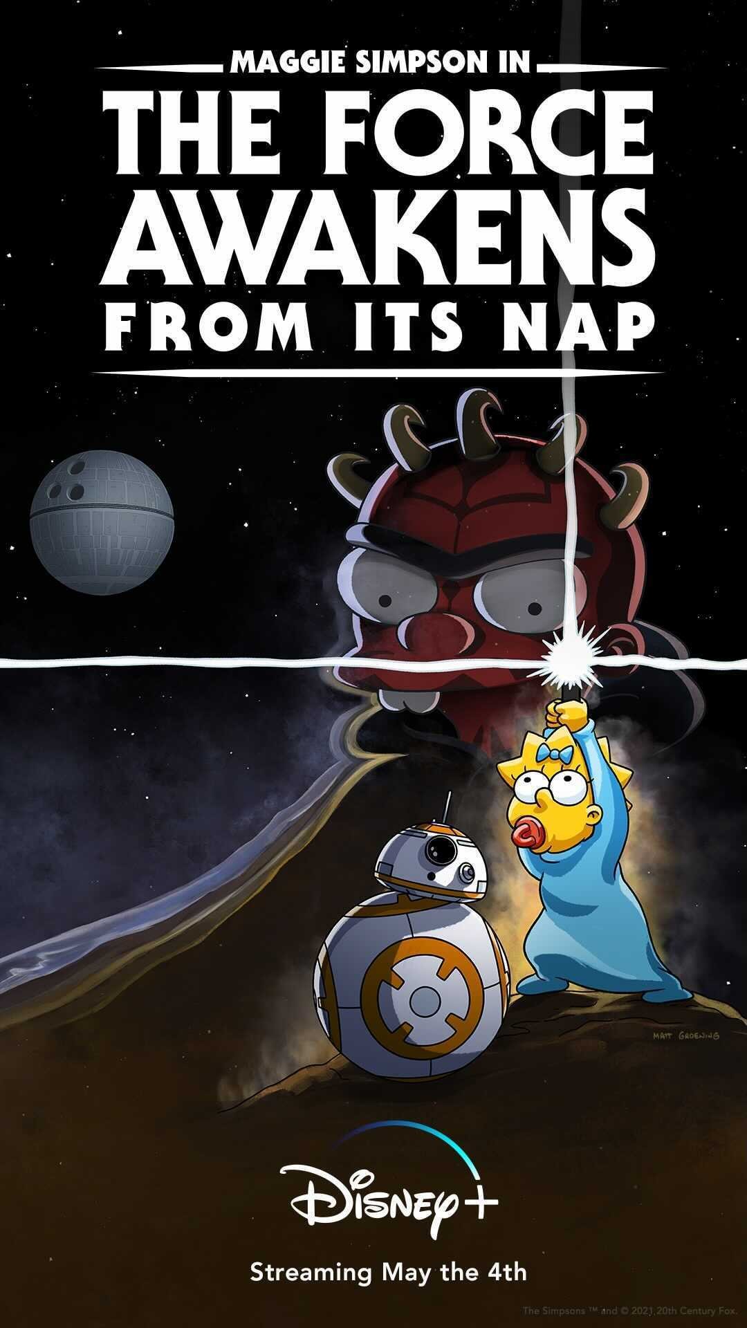 Plakat filmu Maggie Simpson in The Force Awakens From Its Nap