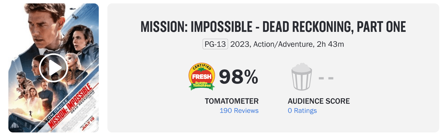 Mission Impossible - Dead Reckoning Part One-ocena na RT.png